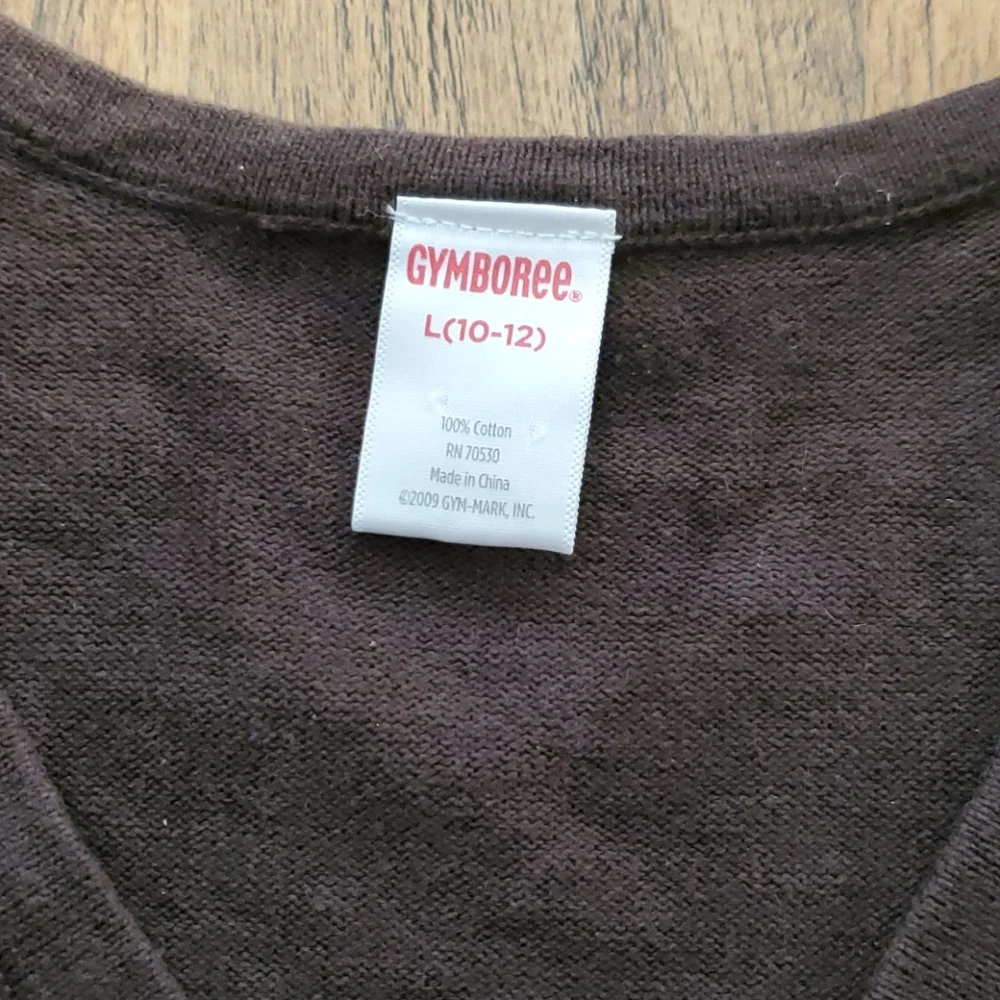 Gymboree Girls‎ Brown Argyle Buttondown Cardigan Size 10-12